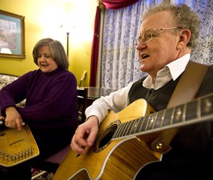 Making music is a happy pastime for Pat and Marti Patchell.
