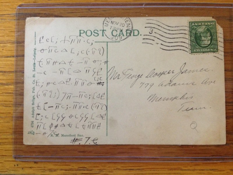 A Very Mysterious Postcard from 1909 - Memphis magazine