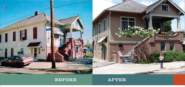 Griffin has long been active in New Orleans as well as Memphis, especially in the aftermath of hurricane Katrina. His transformation fo this early-twentieth century duplex in the Bayou St. John neighborhood of New Orleans was completed in 2011.