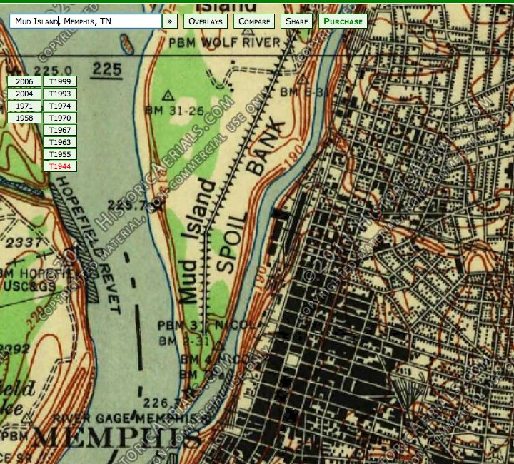 More Tools for Historians: Now Historical TOPOGRAPHICAL Maps Are Available Online - Memphis magazine