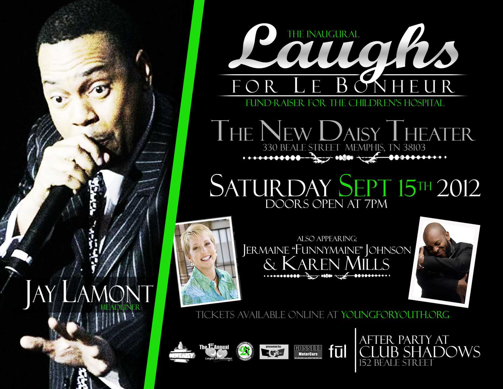 "Laughs for Le Bonheur" Comedy Show Memphis magazine