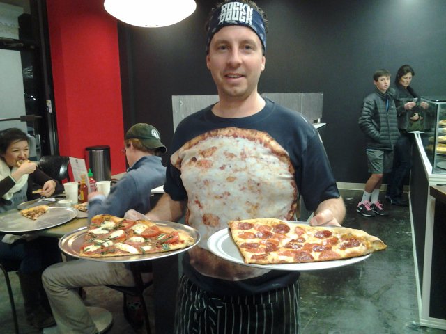 Jeremy Denno, above, and Amanda Preston opened Rock 'n Dough Pizza Co. Friday in Park Place.