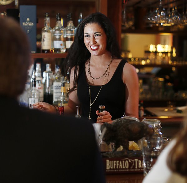 Mallory Burnett creates hand-crafted cocktails at Twelve Bar.