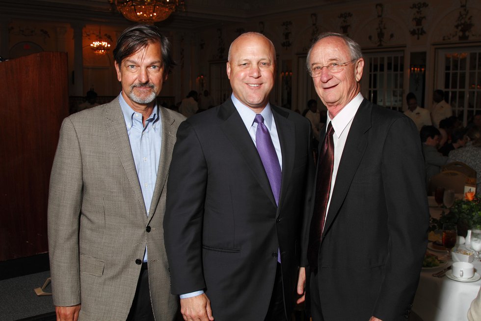 Rick Masson, New Orleans Mayor Mitch Landrieu, and Henry Turley