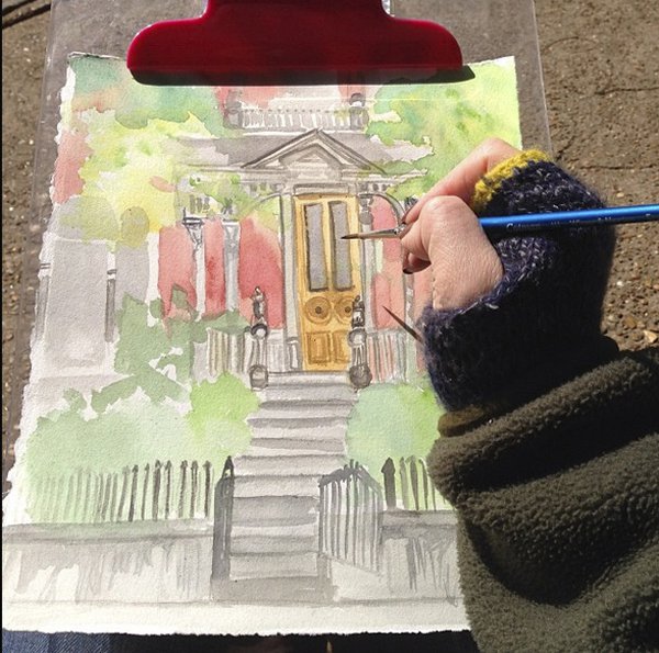 photograph and sketch by lindsay overbey | memphis urban sketchers