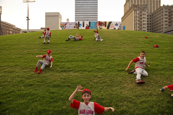 #37 - Picnic on the leftfield bluff at AutoZone Park