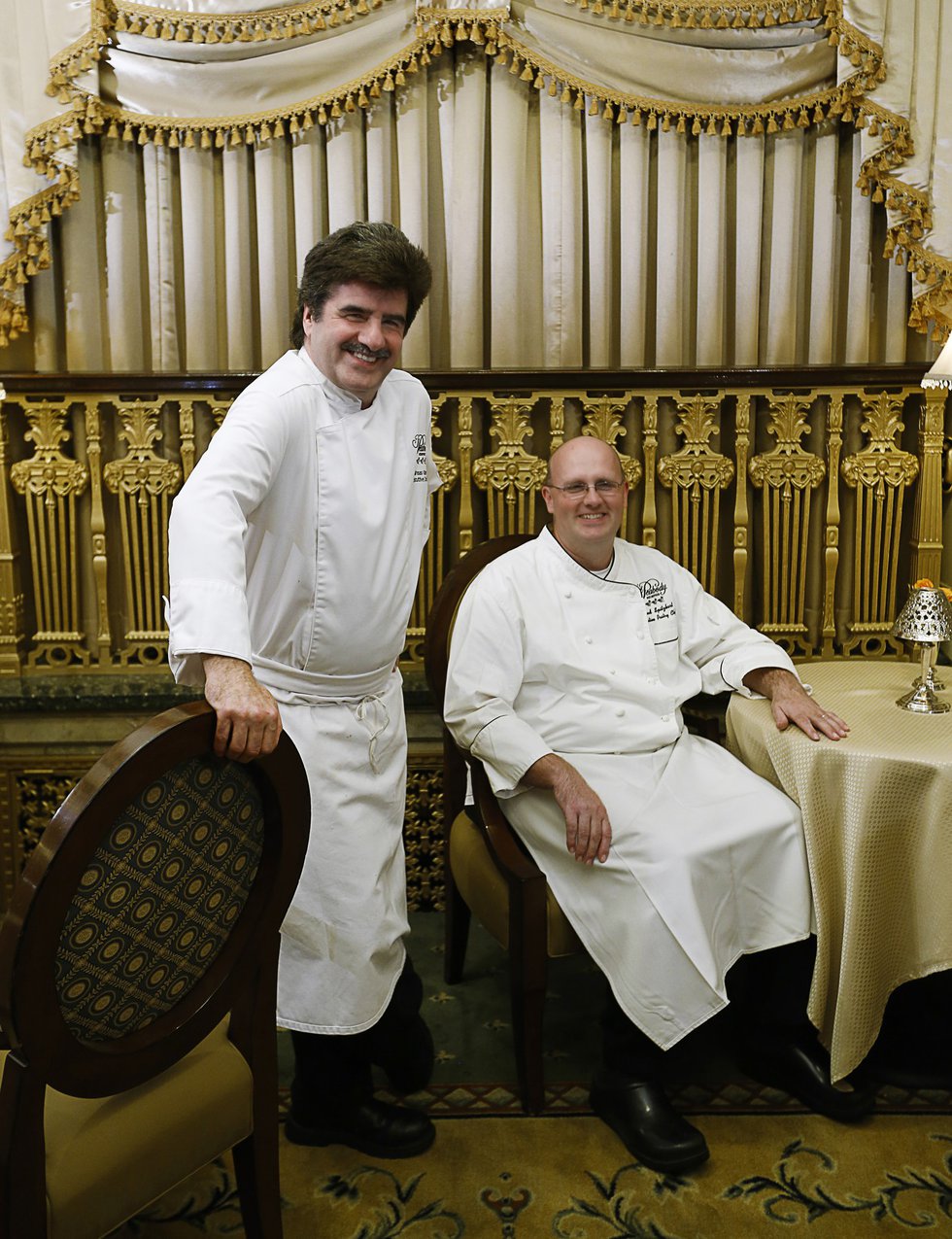 Peabody executive chef Andreas Kisler and executive pastry chef  Konrad Spitzbart.