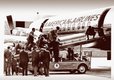 King’s bronze coffin is moved aboard an American Airlines jet at the Memphis airport, to be transported home to Atlanta.