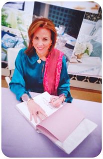 Jane shown signing her gorgeous best seller.