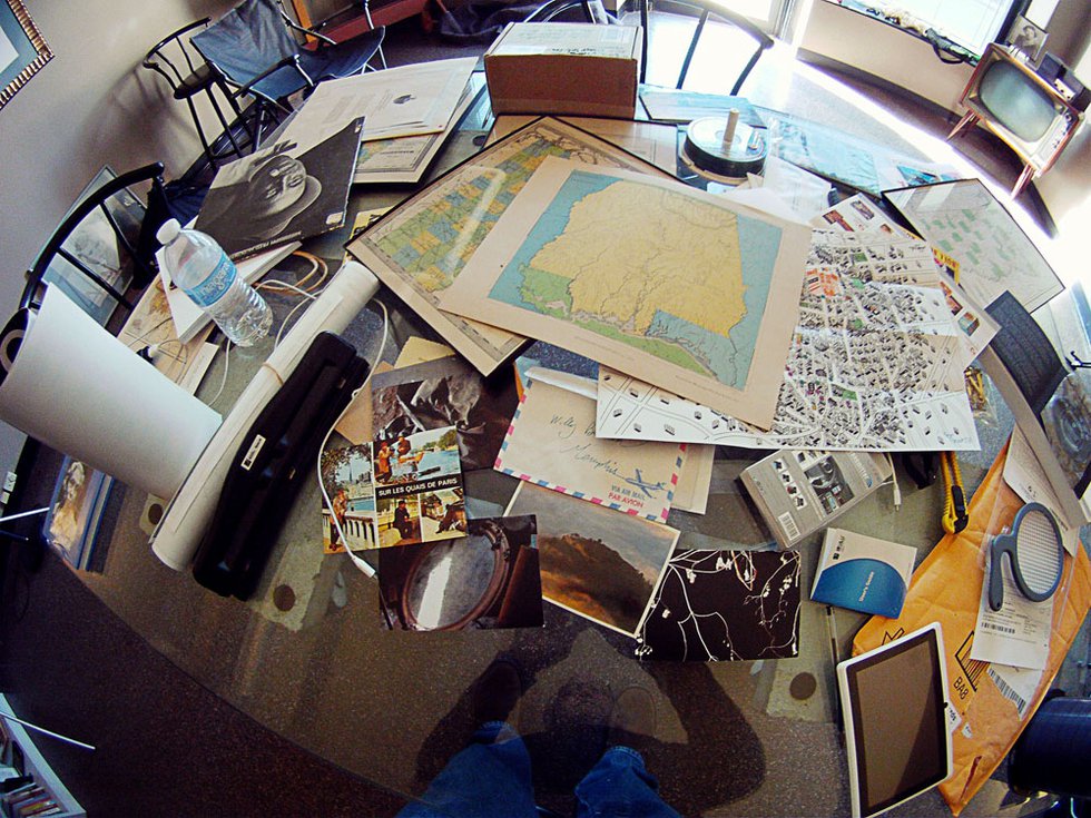 Willy’s cluttered desk, 2004 