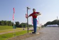The Giant on Highway 61, 2001. These fiberglass figures once stood outside Giant grocery stores. Now he watches over a fireworks stand at the state line.
