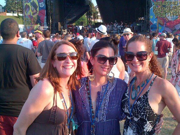 Lee Googe, Me, and Kellie Clements rockin' out to The North Mississippi Allstars at BSMF '12. 