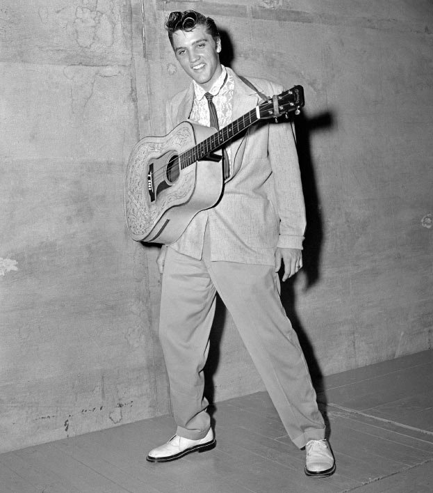 Elvis at Overton Park Shell August 5, 1955. 