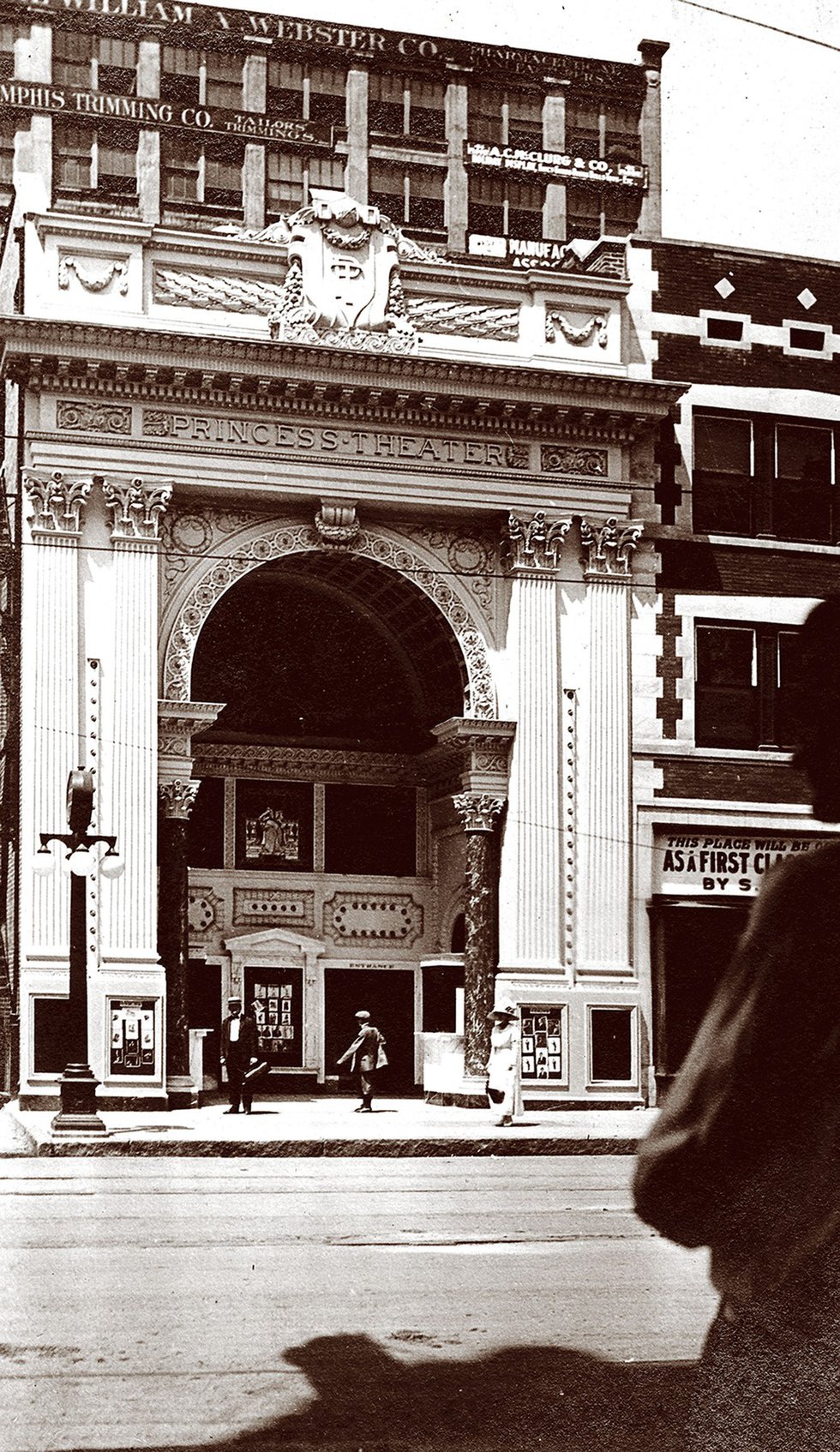 The Princess Theatre had just opened on Main Street when this photograph was taken in 1912. It was demolished in 1972.