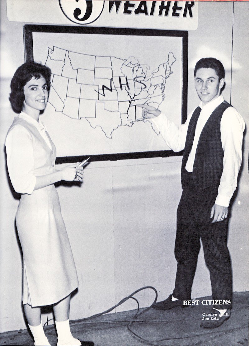 Carolyn Smith and Joe Eoff, Whitehaven High School’s “Best Citizens” in 1961