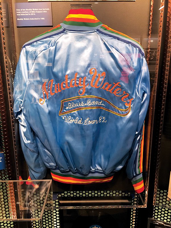 A tour jacket from the Muddy Waters 1982 World Tour