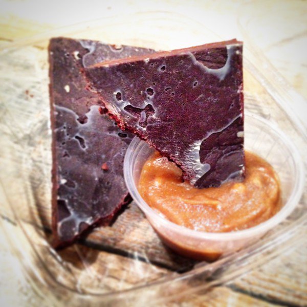 Who needs flour, butter, or sugar when the alternative is a rich, raw, and salty ganache buttercup from the Raw Girls food truck?