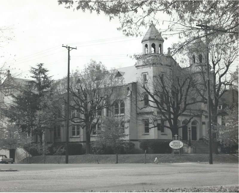 Trinity United Methodist Church as it looked in 1975